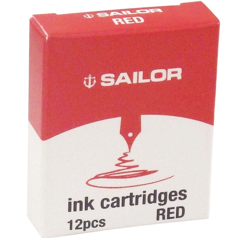 Sailor Jentle Ink Cartridges (Red) - Image 1